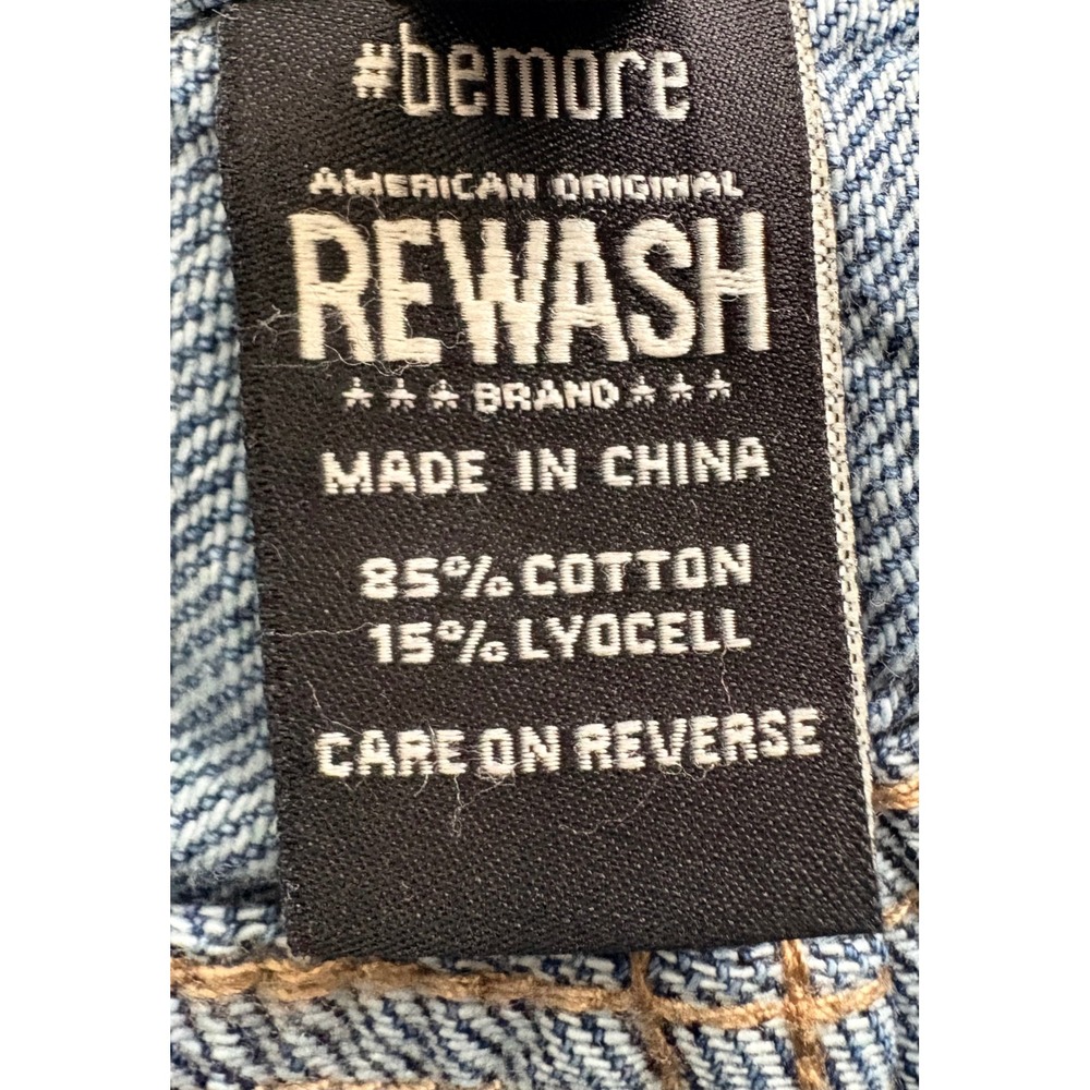 NWT RE:WASH Jeans Women Classic Rise A Line Wide Leg Distressed Versatile Sz5/27 - Picture 12 of 12